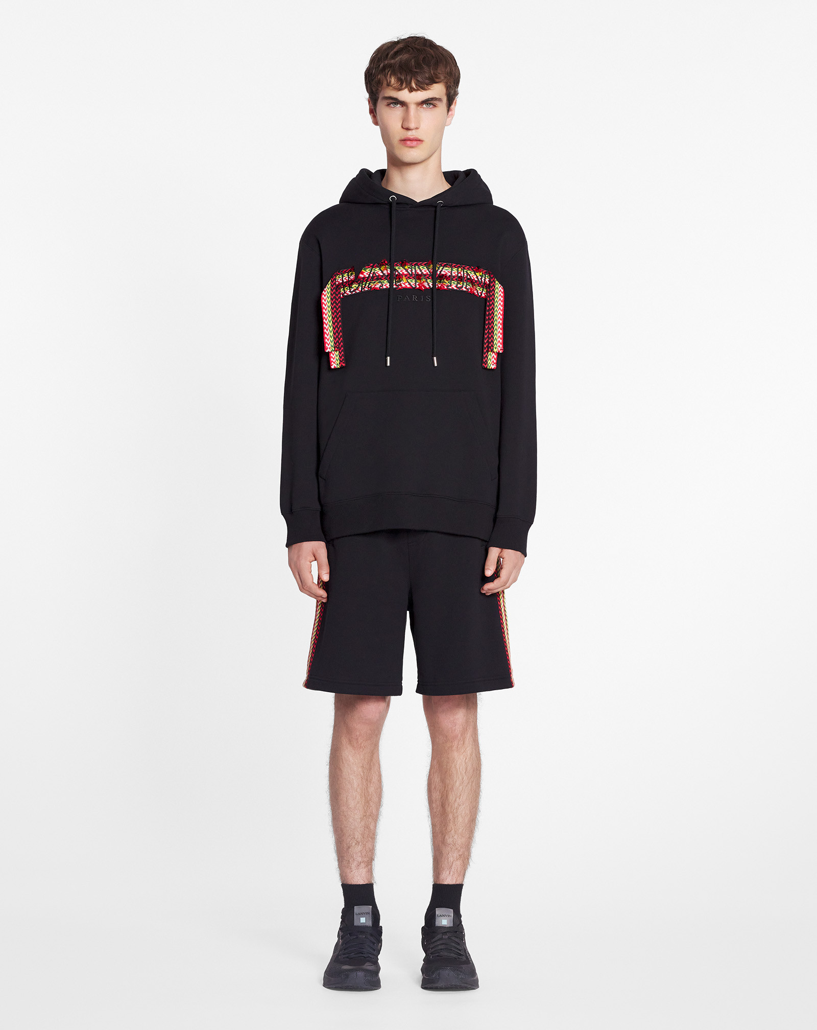 Lanvin Curblace Oversized Hoodie In Black
