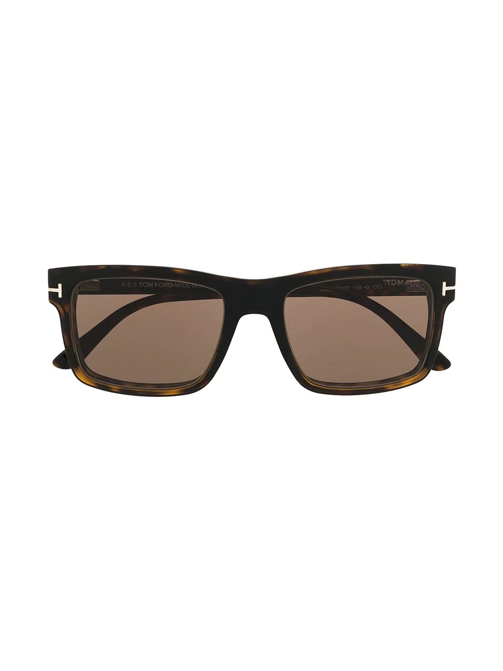 Tom Ford Magnetic Blue-block Rectangular Glasses In Black