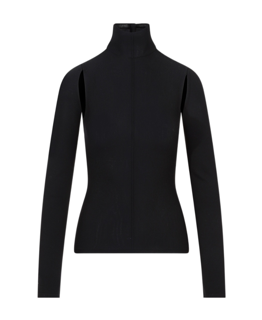 Khaite The Marlowe Open-back Blouse In Black
