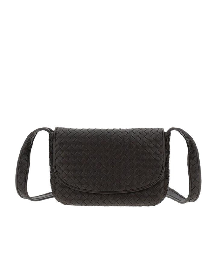 Bottega Veneta Flap Shoulder Bag In Burgundy