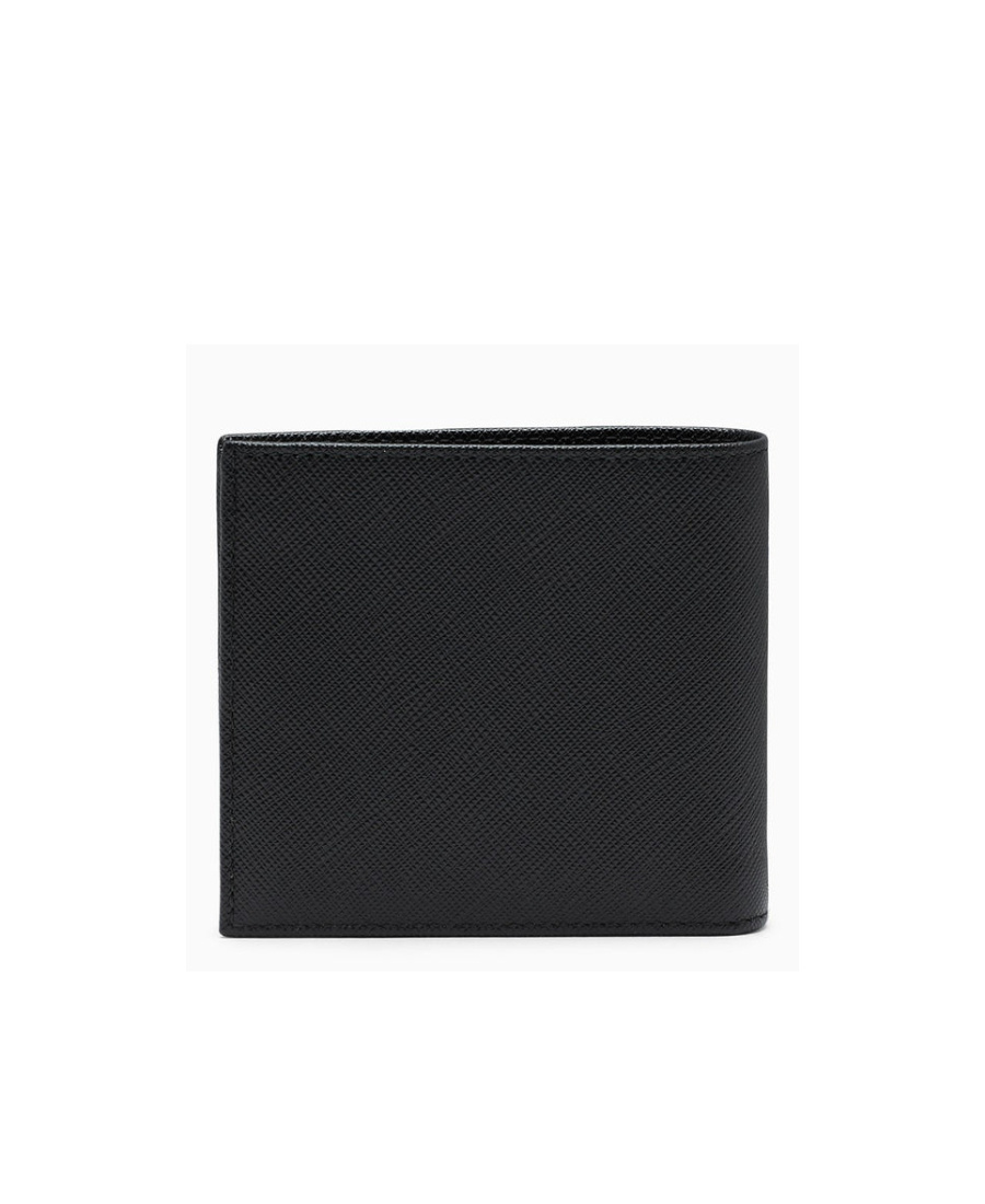 Prada Grain Logo Wallet In Black