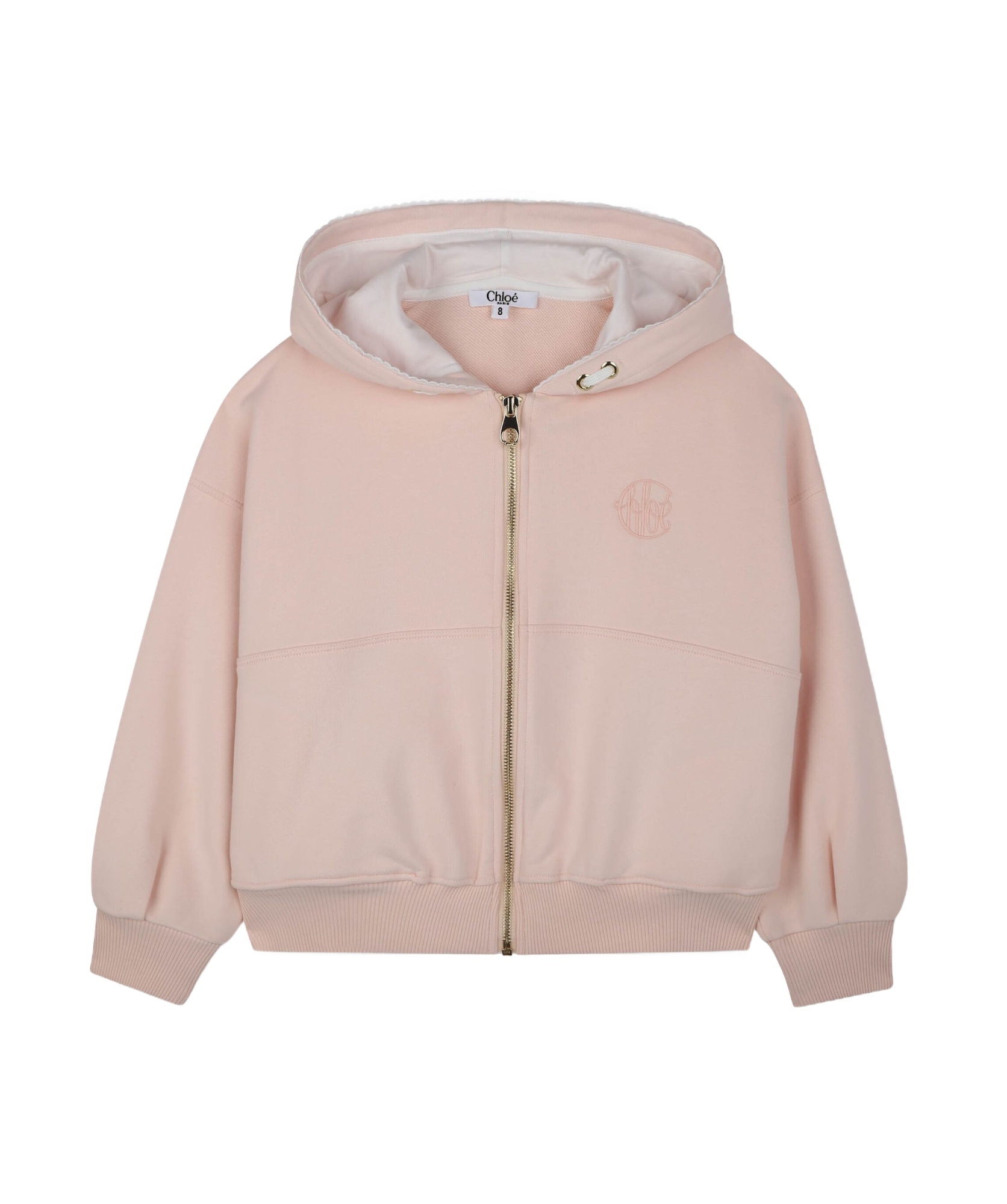 Chloé Zip-up Hoodie In Nude