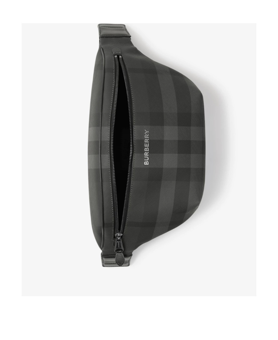 Burberry Cason Checked Belt Bag In Black