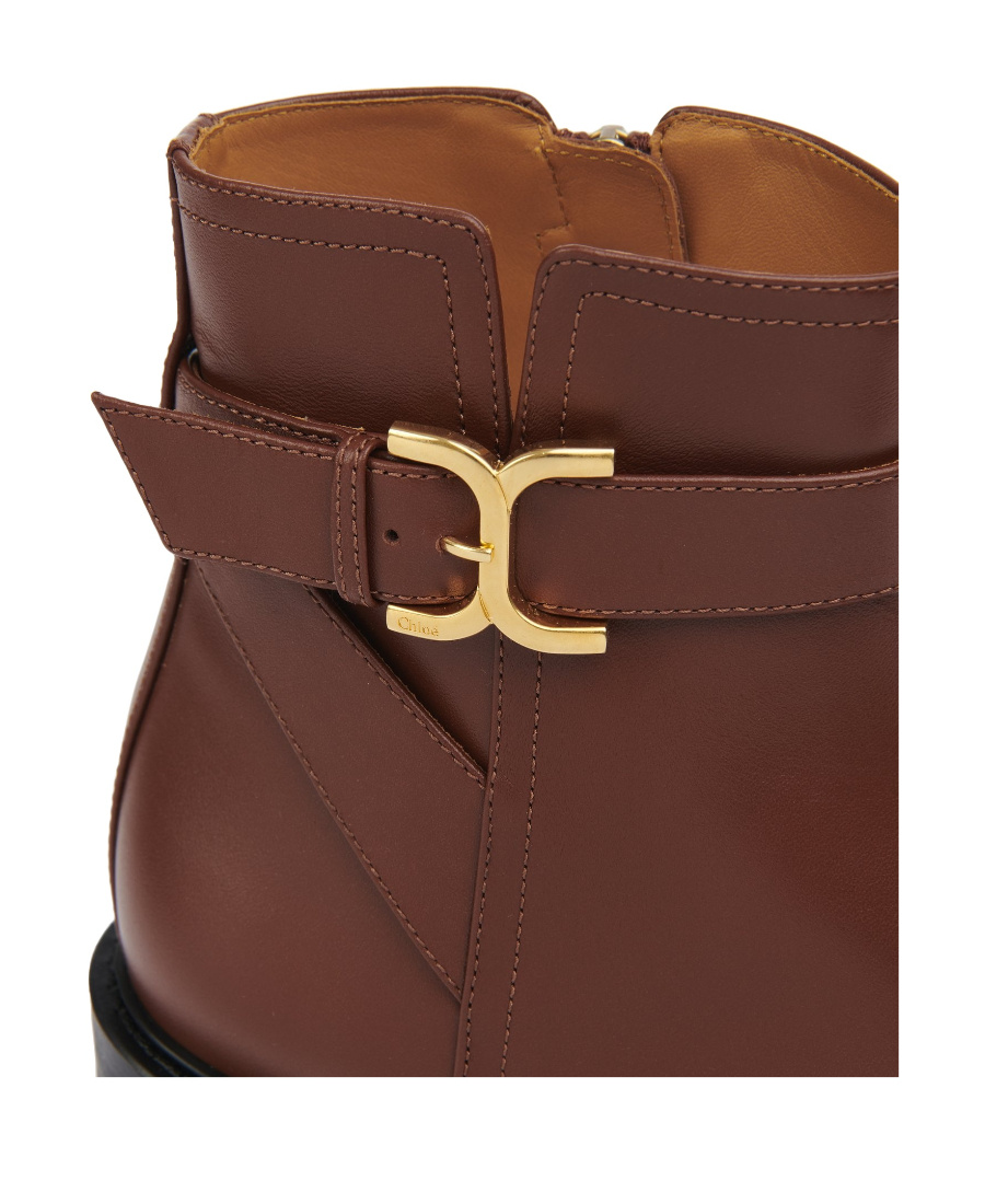 Chloé Chloe Marcie Ankle Boots Tan In Brown