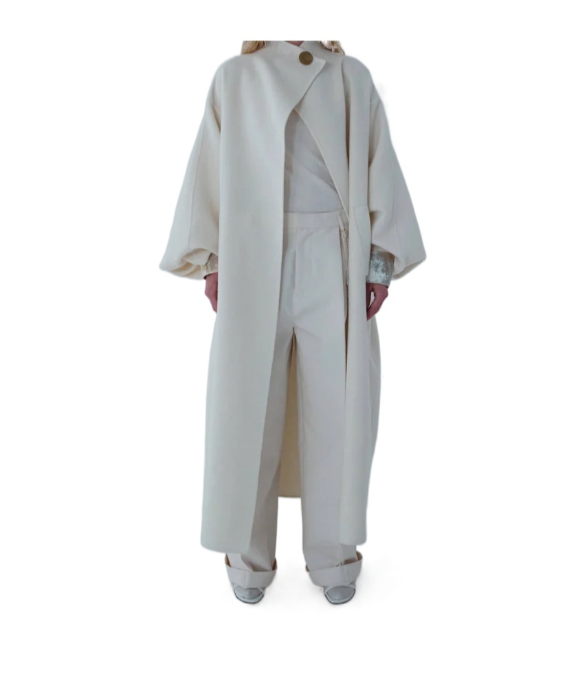 Darkpark North - Oversize Cashmere Wool Coat In Gray