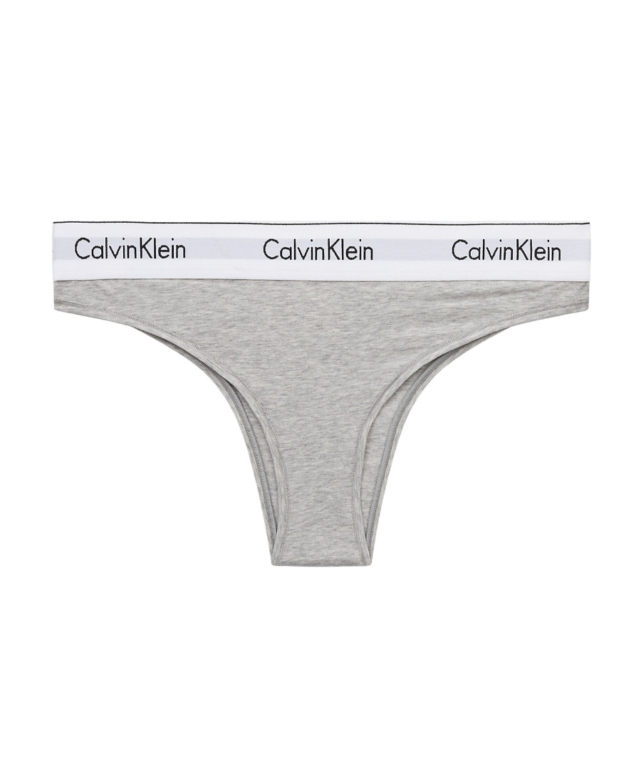 Calvin Klein Womens Modern Thong In Gray