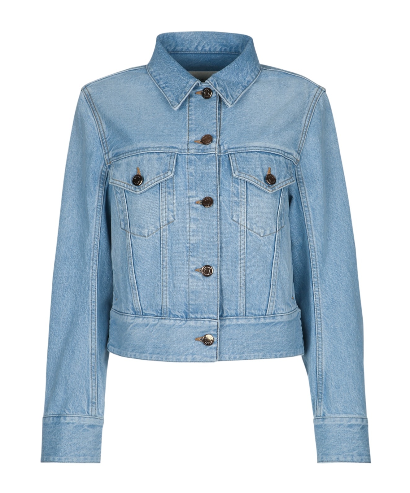 Jacob Cohen Long Sleeve Denim Jacket In Blue