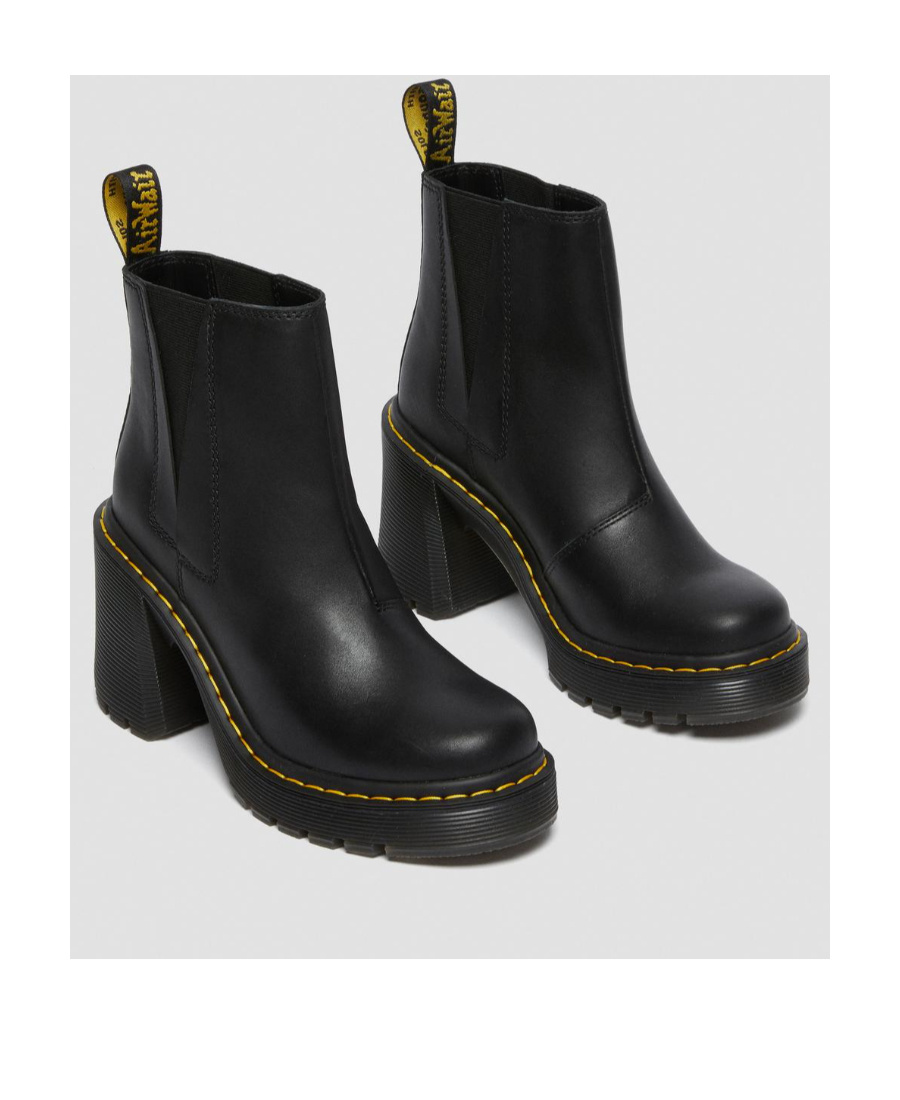 Dr. Martens Damen Spence Leder Chelsea-stiefel Mit Absatz In Black