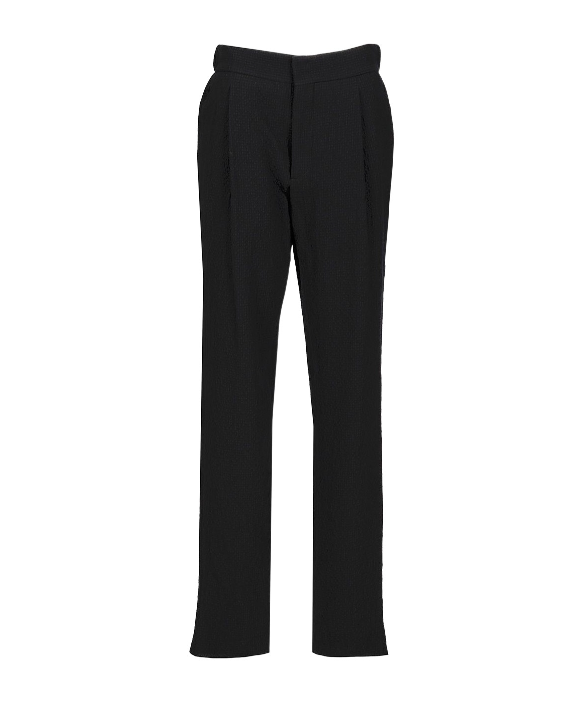 Giorgio Armani Single Pleat Casual Pants In Black