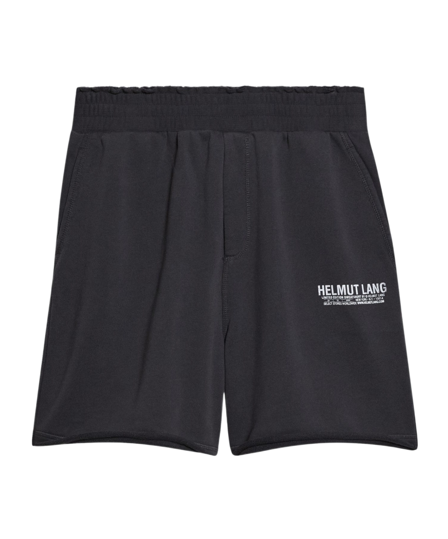 Helmut Lang Elastic Waist Shorts In Black