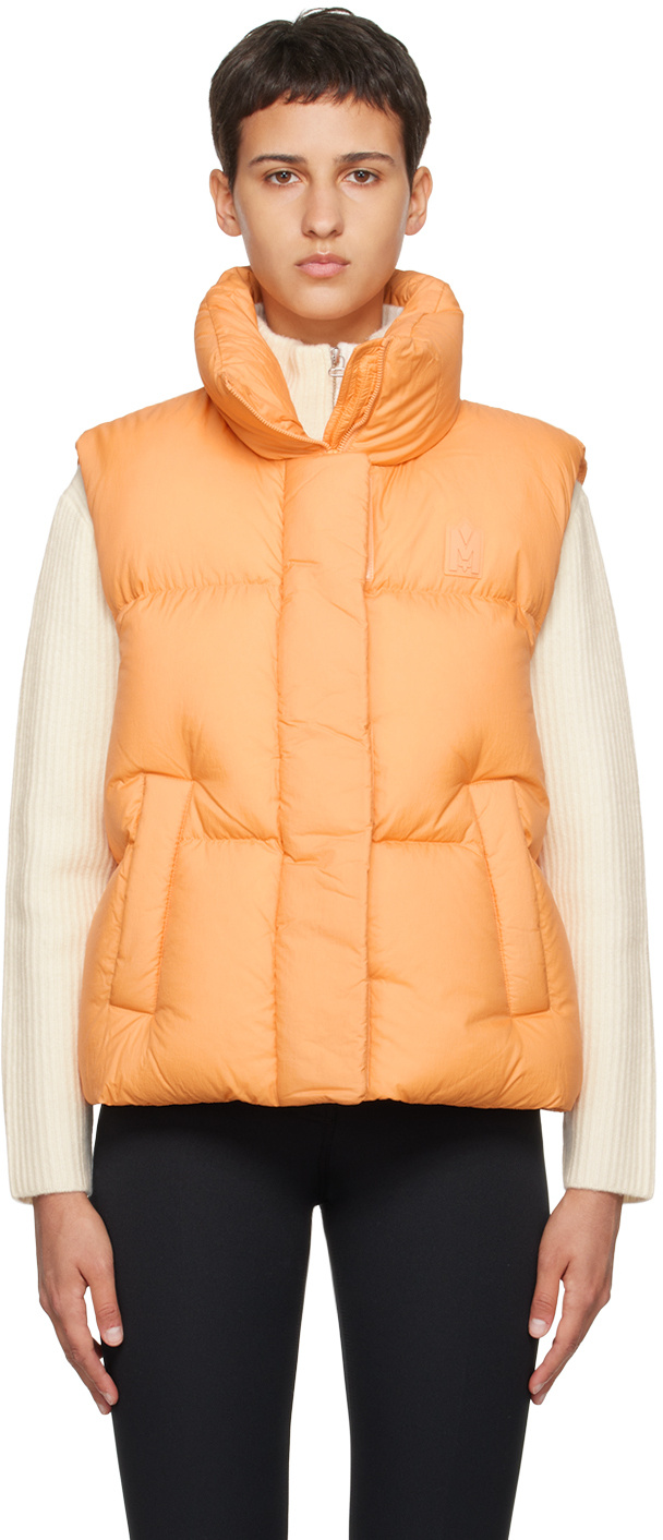 Mackage Logo Affixed To Vest In Orange