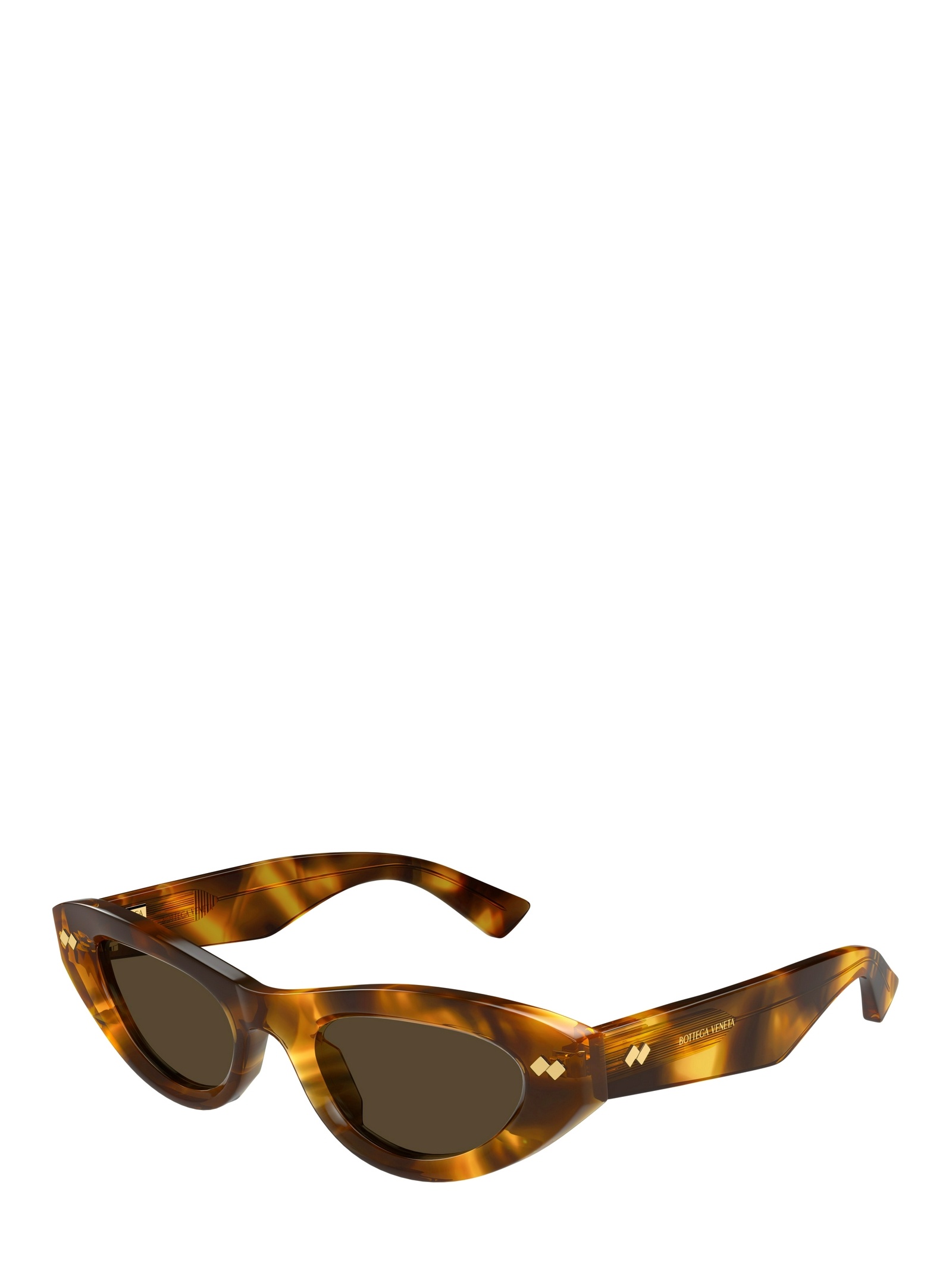 Bottega Veneta Eyewear Cat-eye Frame Sunglasses In Brown
