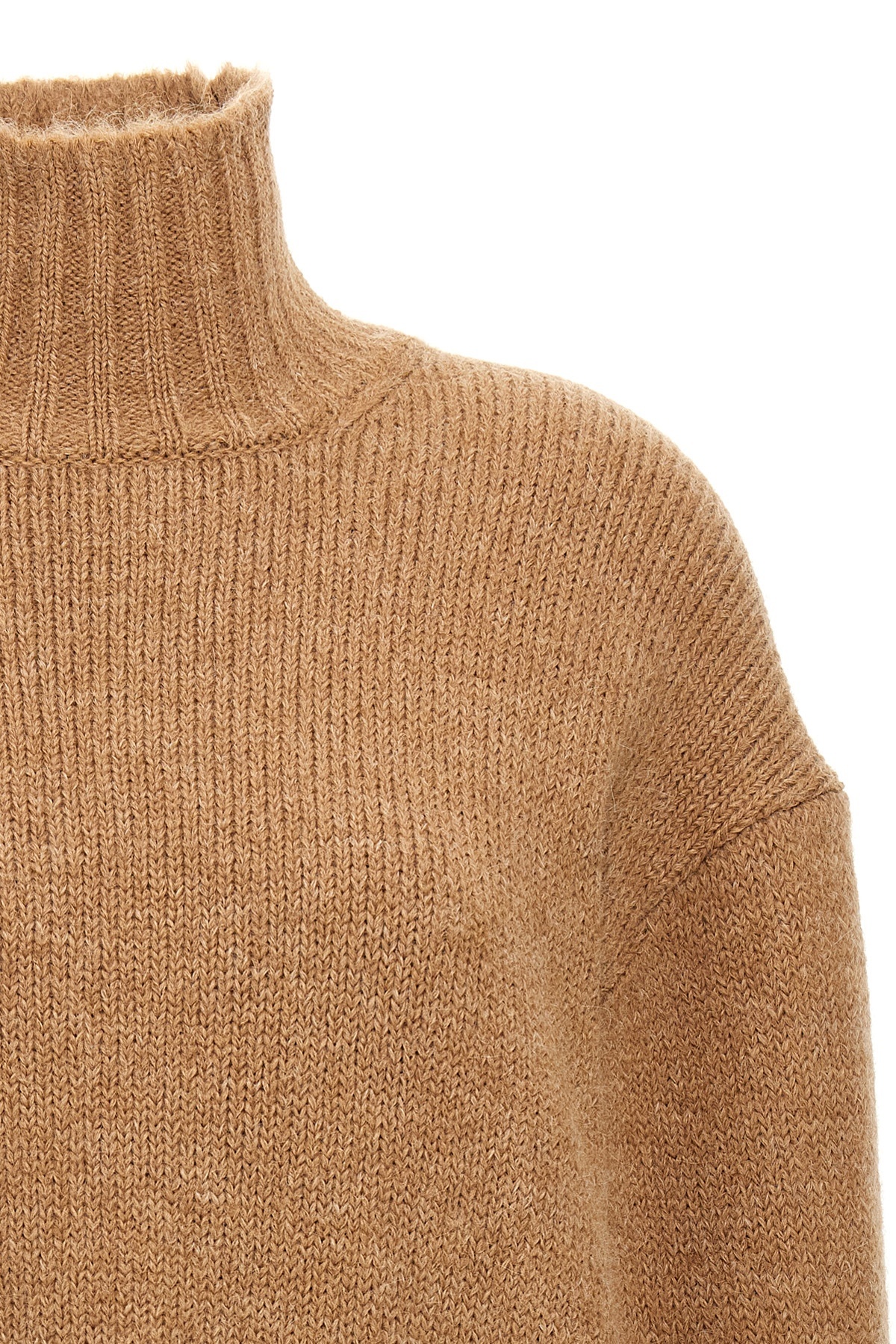 Jil Sander High Neck Sweater Sweaters And Cardigans In Brown