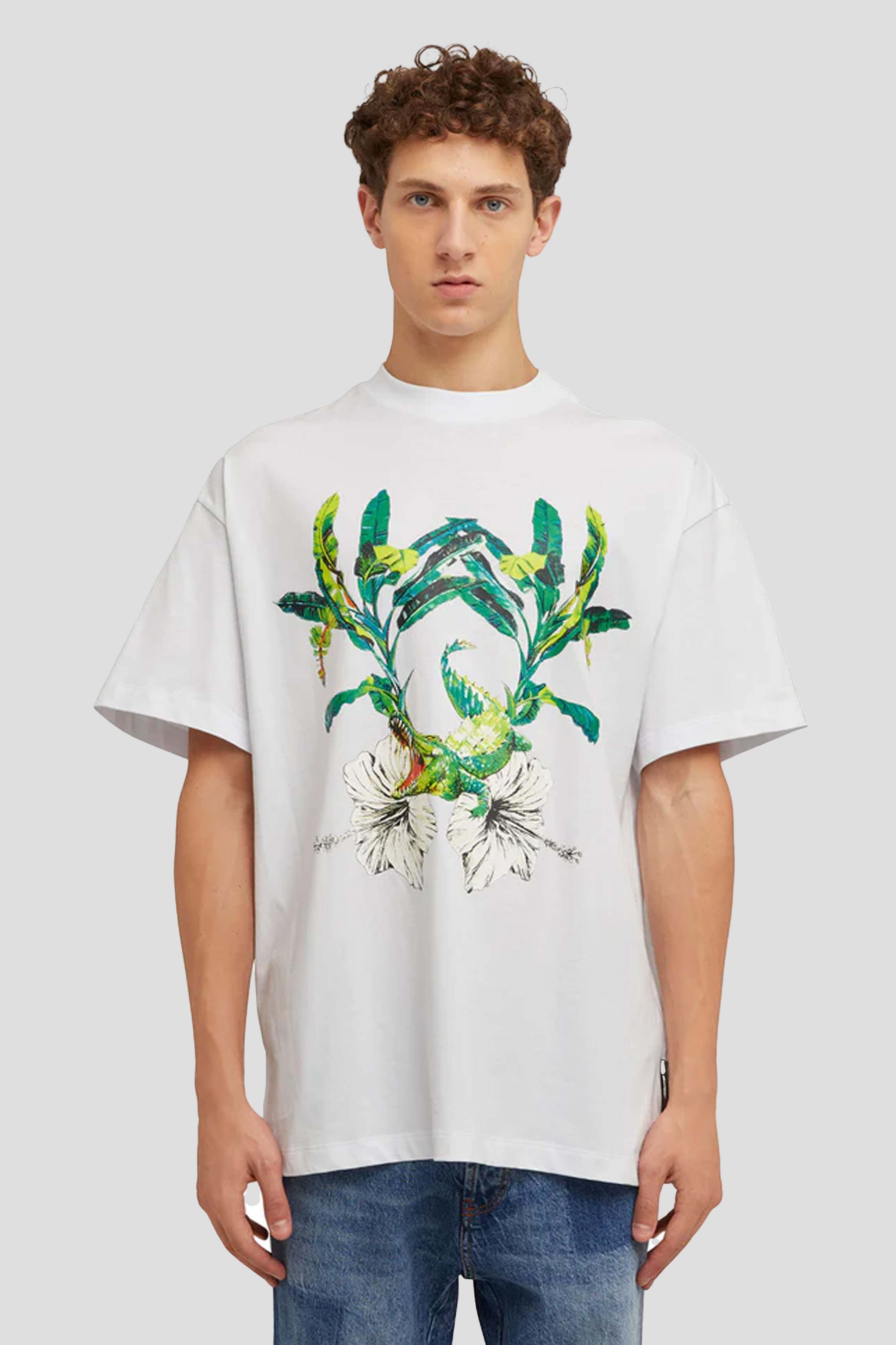 Msgm Round-necked T-shirt In White