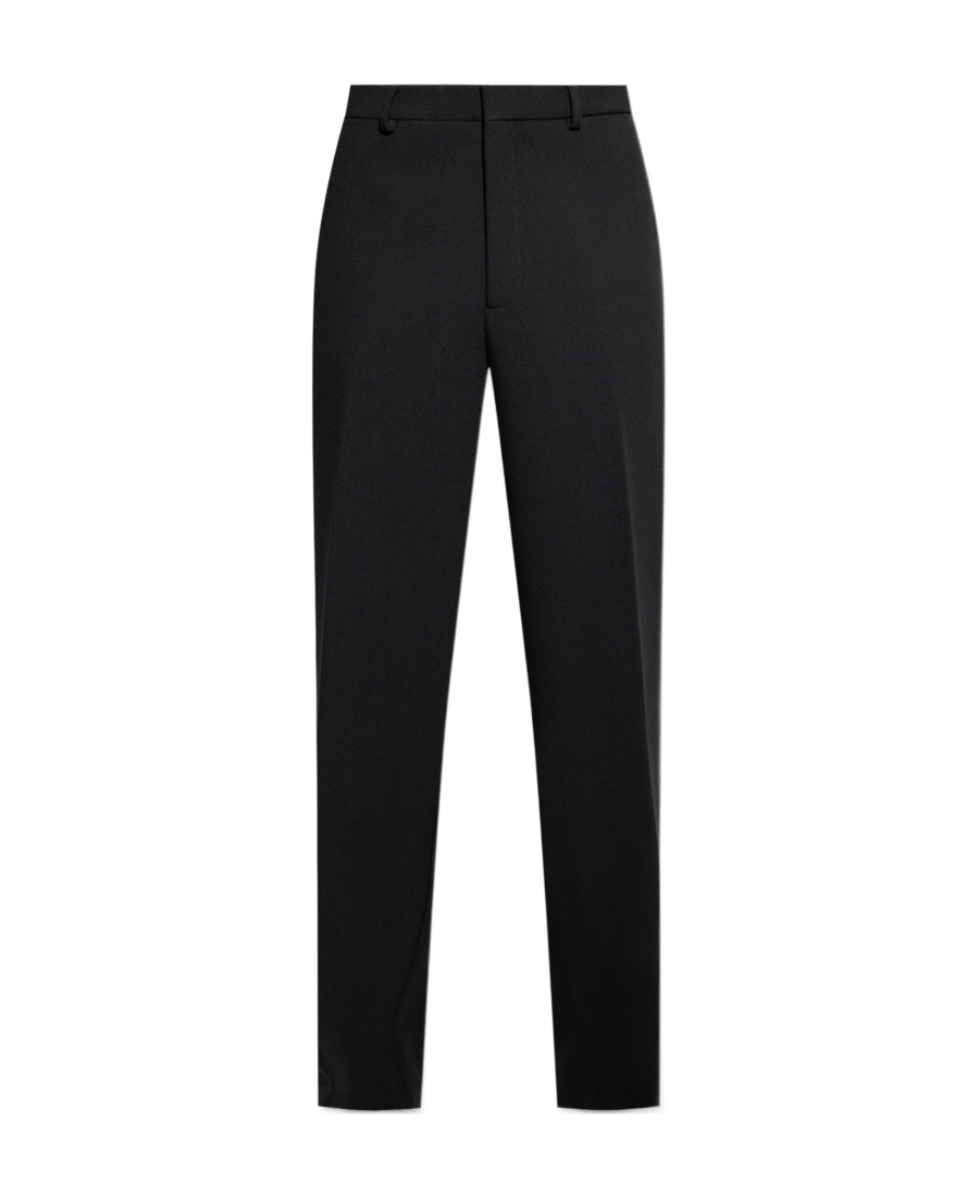 Off-white Virgin-wool Tailored Trousers In Black