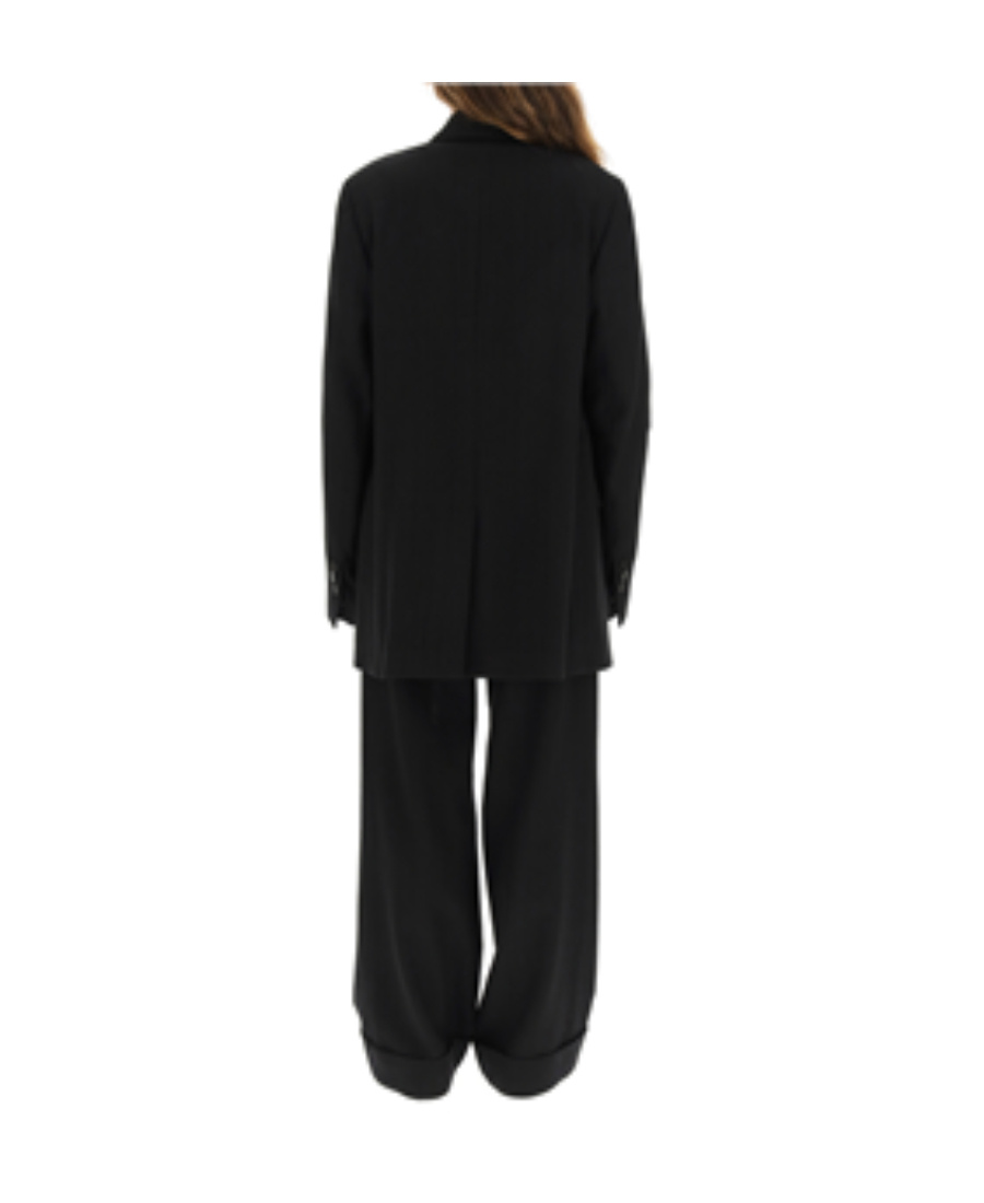 Ann Demeulemeester Pendant Coat With Details In Black