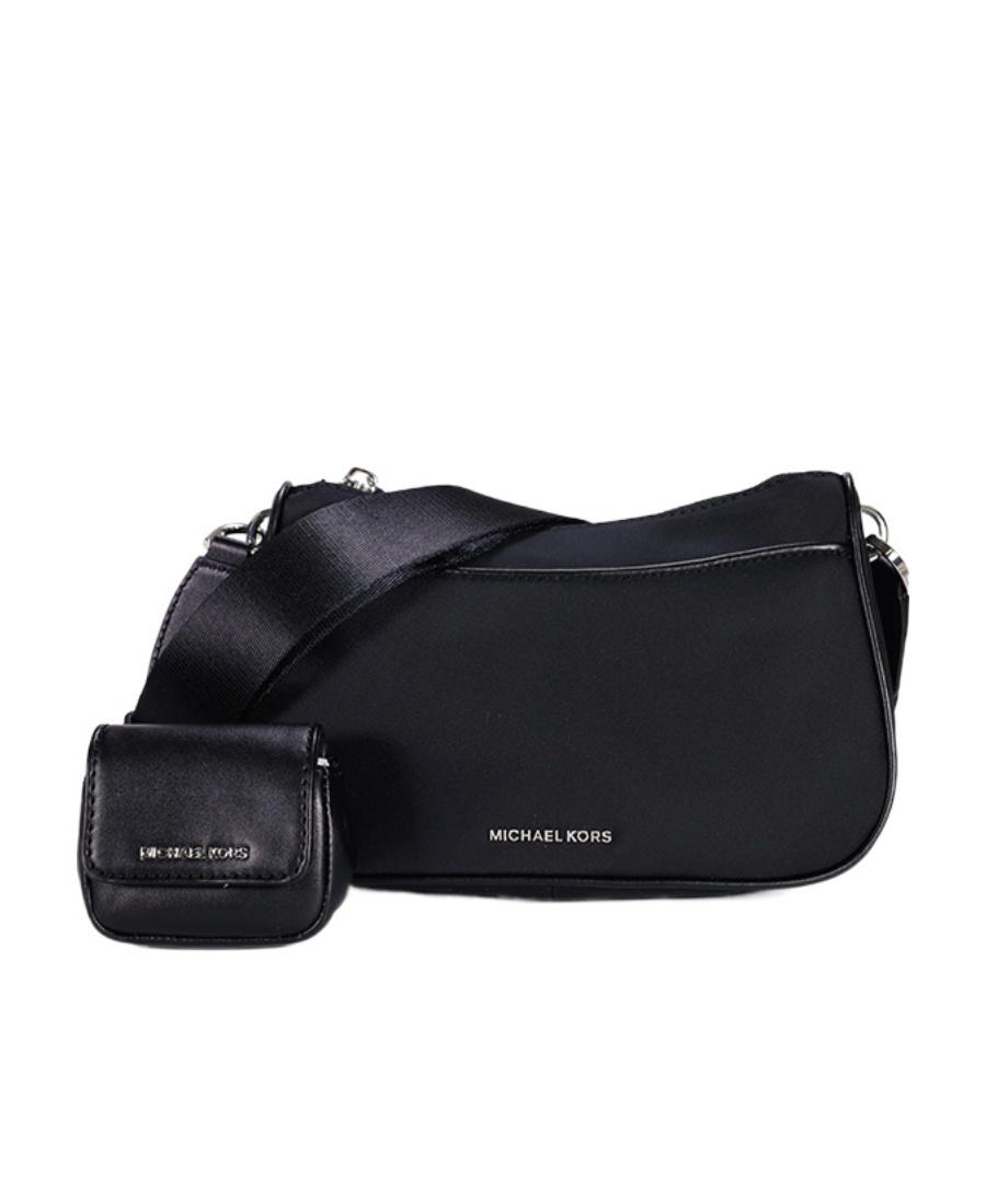 Shop Michael Kors Jet Set Medium Shoulder Bag In Black