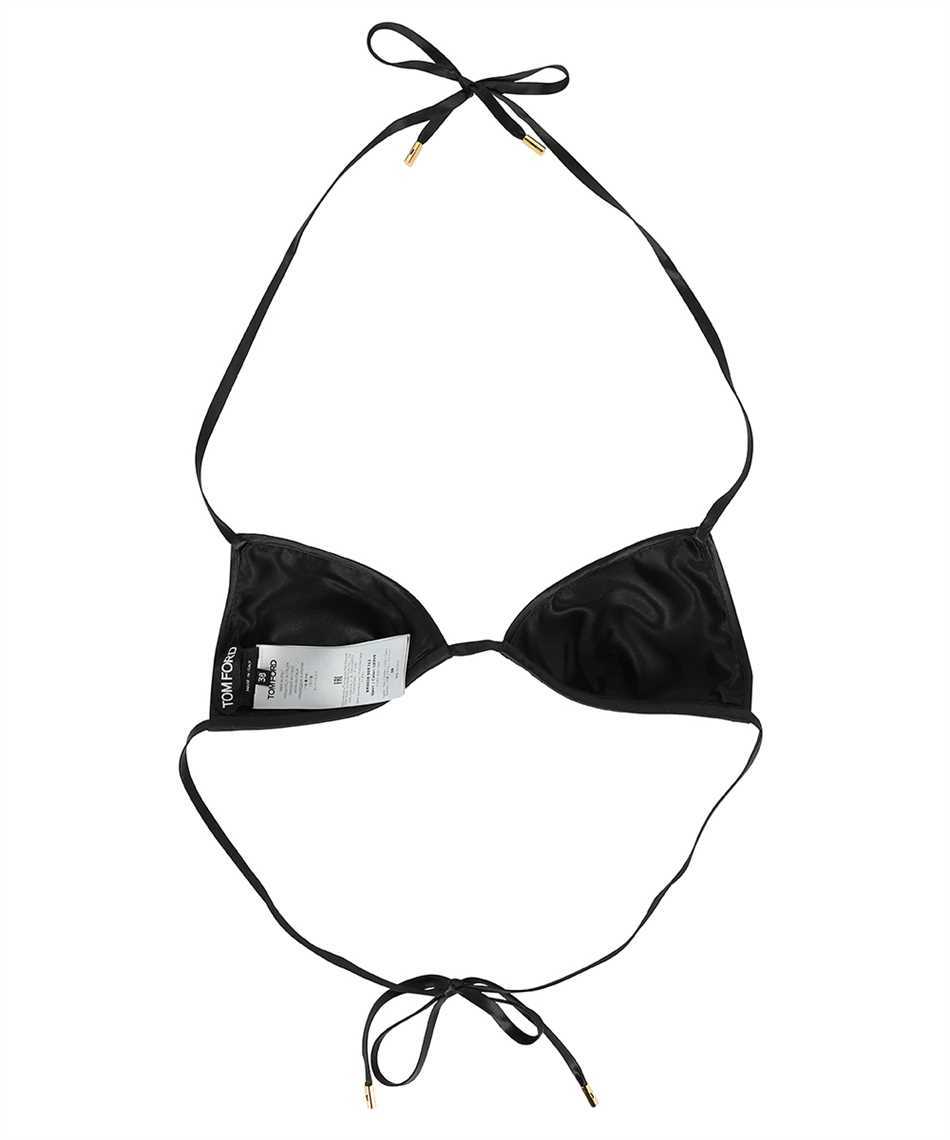 Tom Ford Sequin-embellished Triangle Bikini Top In Black