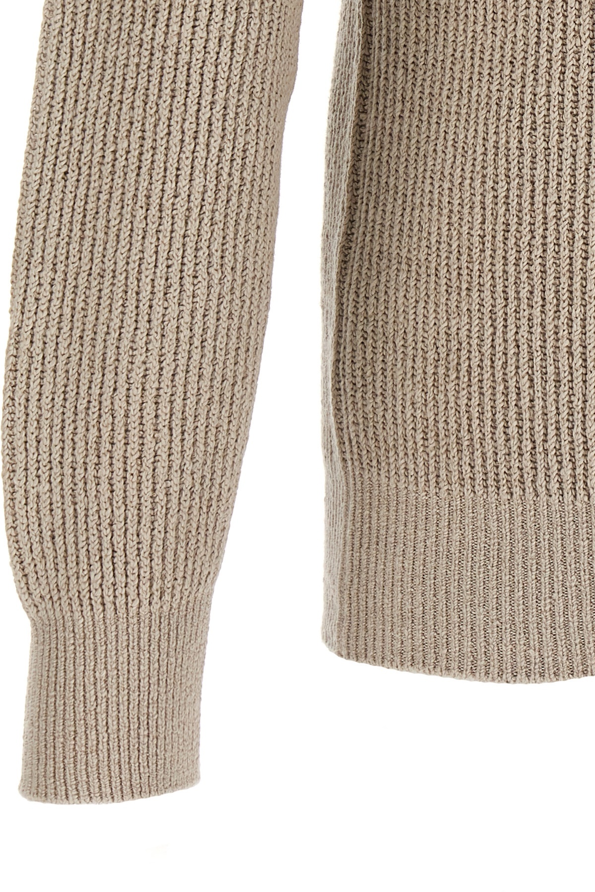 Brunello Cucinelli Ribbed Sweater Sweaters And Cardigans In Nude