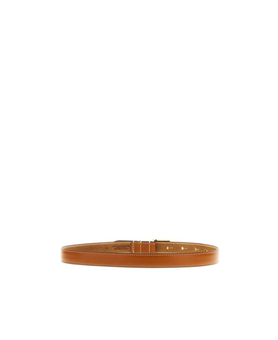 Isabel Marant Logo Metal Buckle Belt In Brown