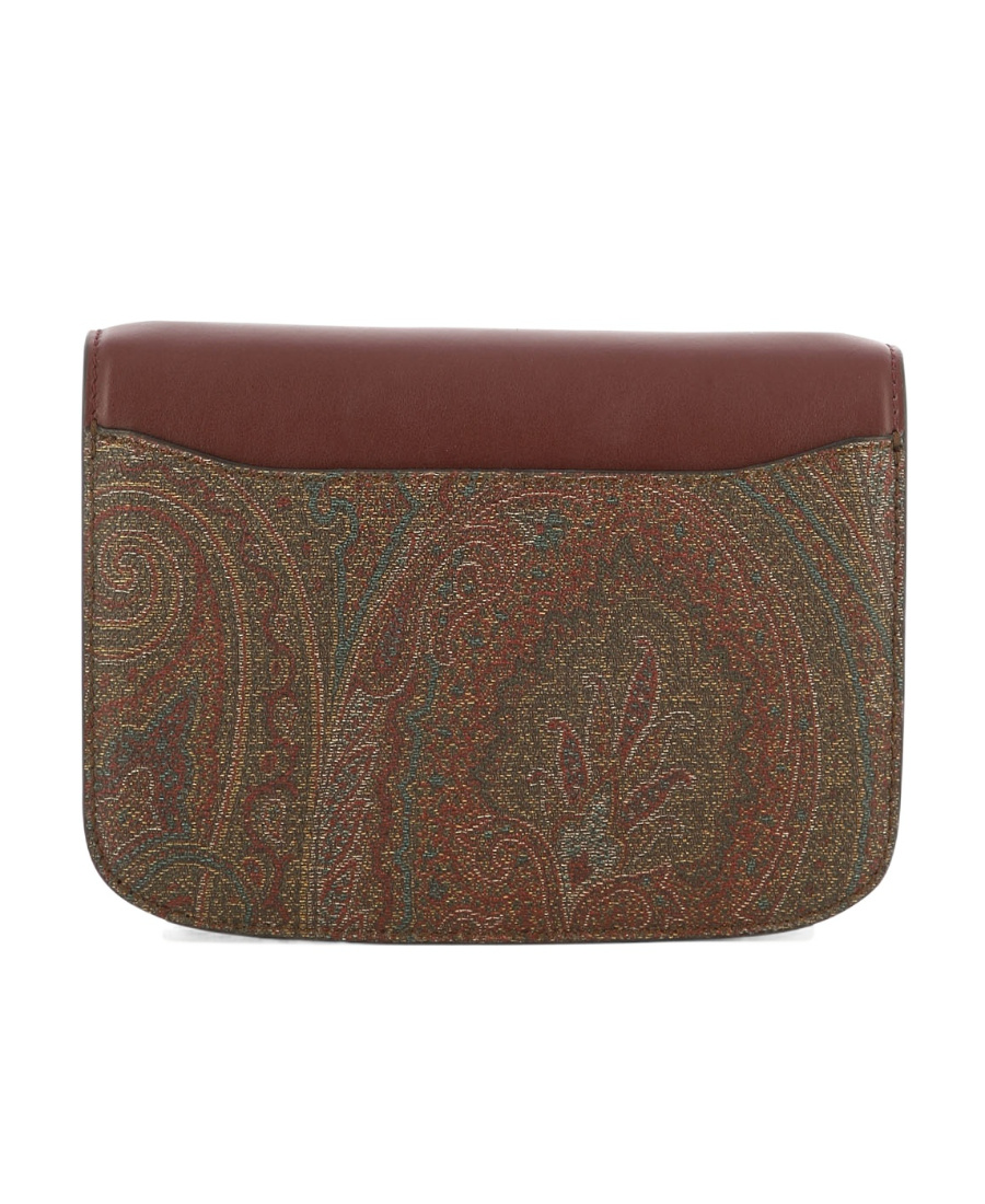 Etro "paisley" Pattern Envelope Clutch Bag In Red