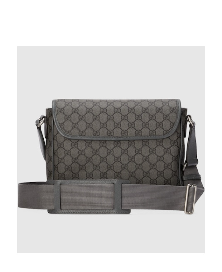 Gucci Ophidia Gg Supreme Canvas Messenger Bag In Black
