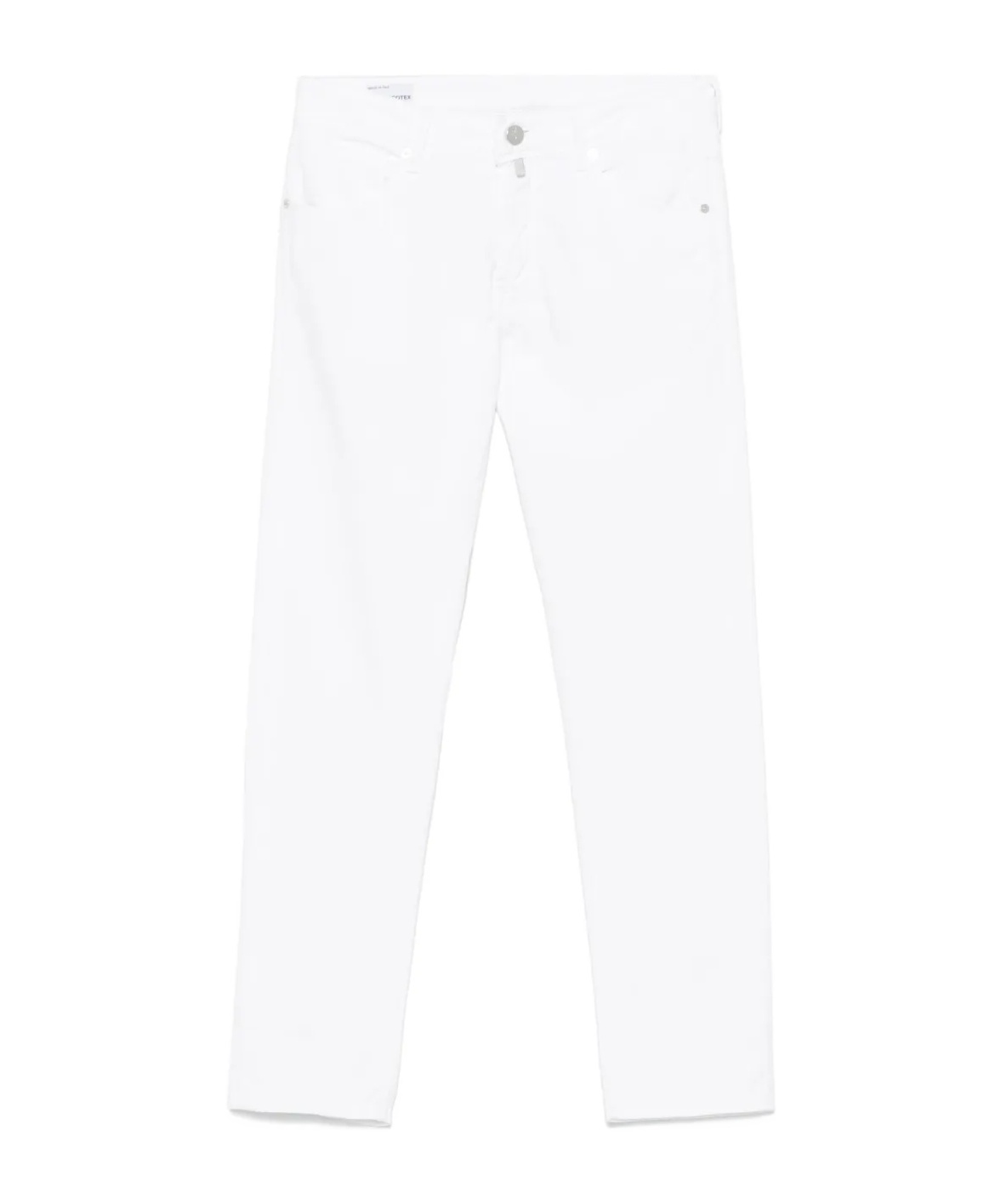 Incotex Tapered-hose Mit Logo-patch In White