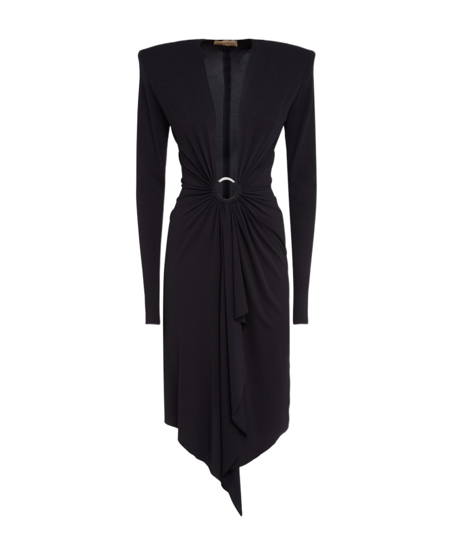 Alexandre Vauthier Long Sleeved Dress In Black