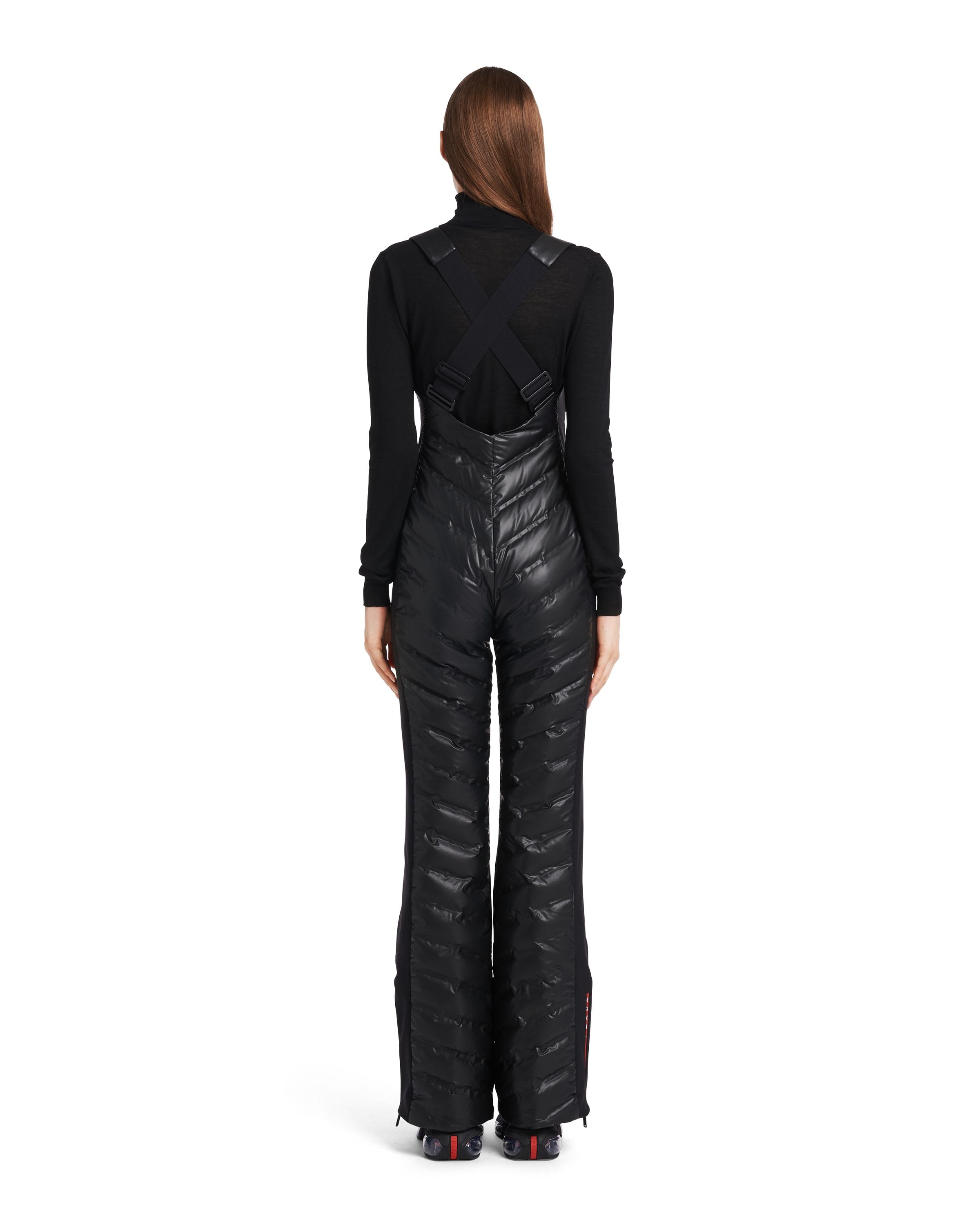 Prada Suspender Jumpsuit In Black
