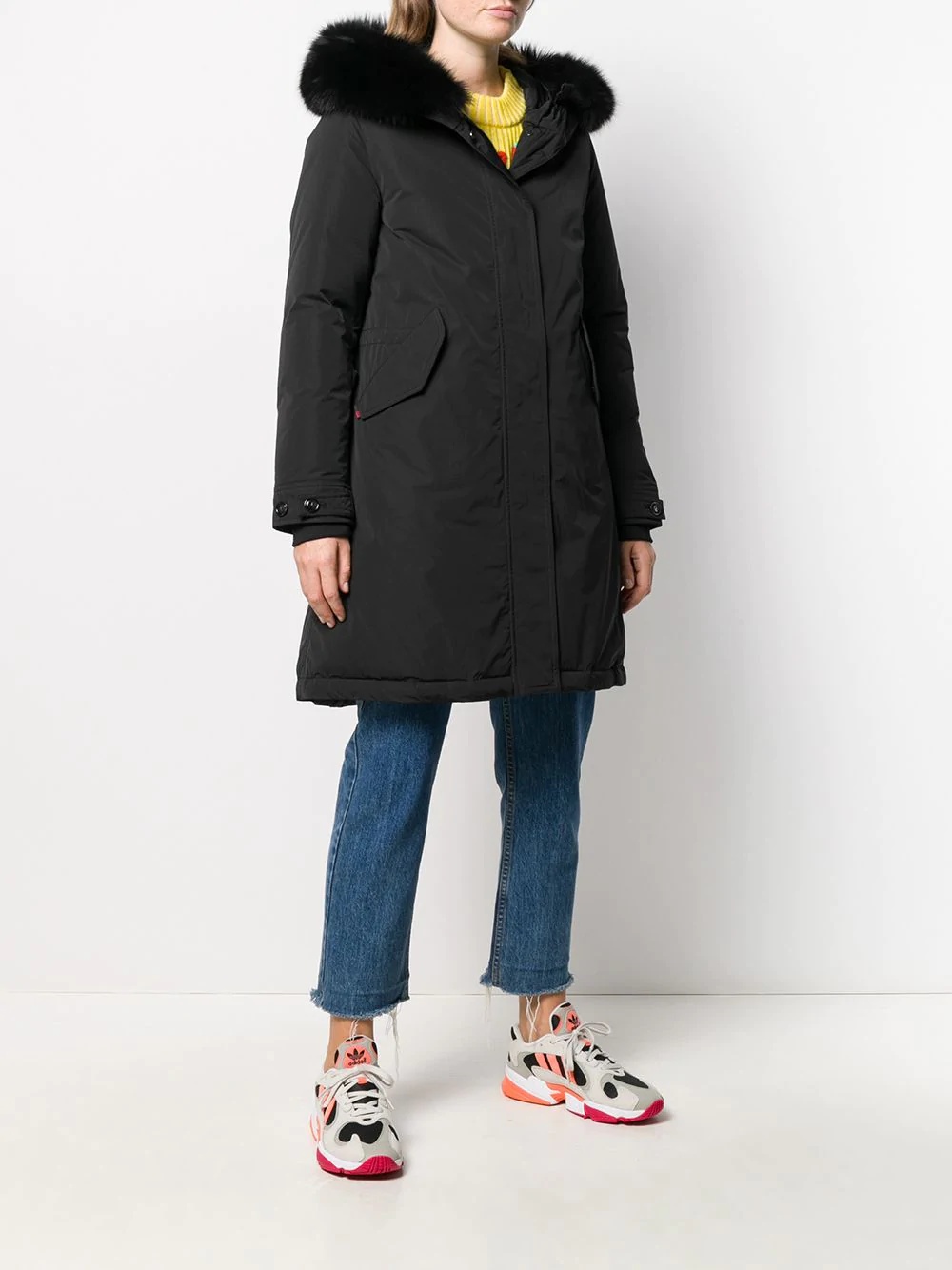 Woolrich Keystone Down Jacket In Black