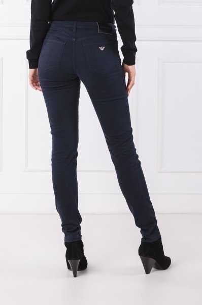 Emporio Armani Logo Details Jeans In Black