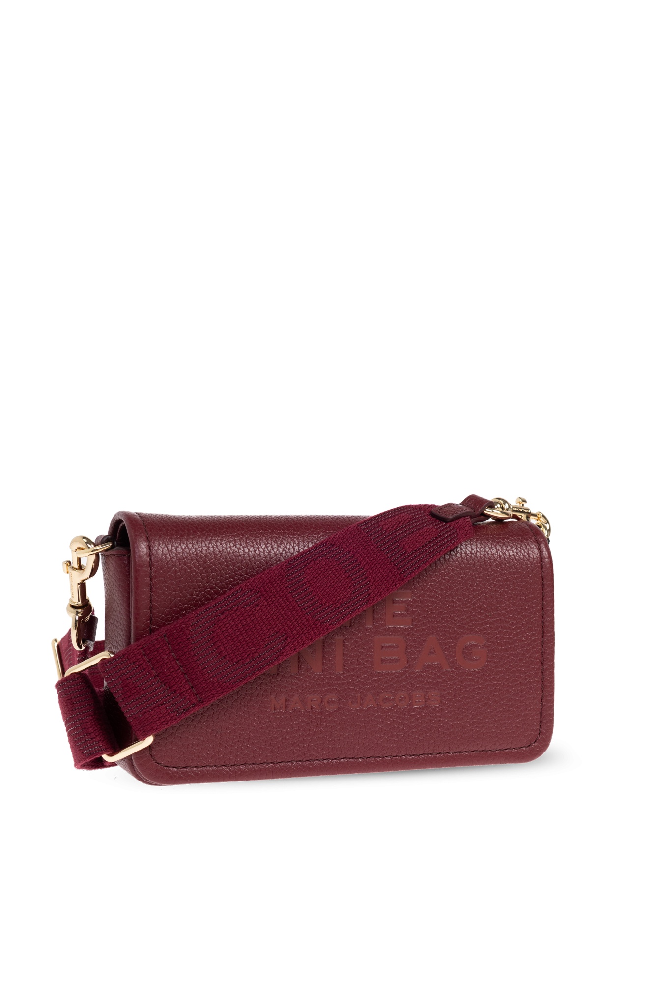 Marc Jacobs Flap Shoulder Bag In Burgundy
