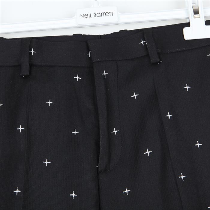 Neil Barrett Cross Pattern Sweatpants In Black