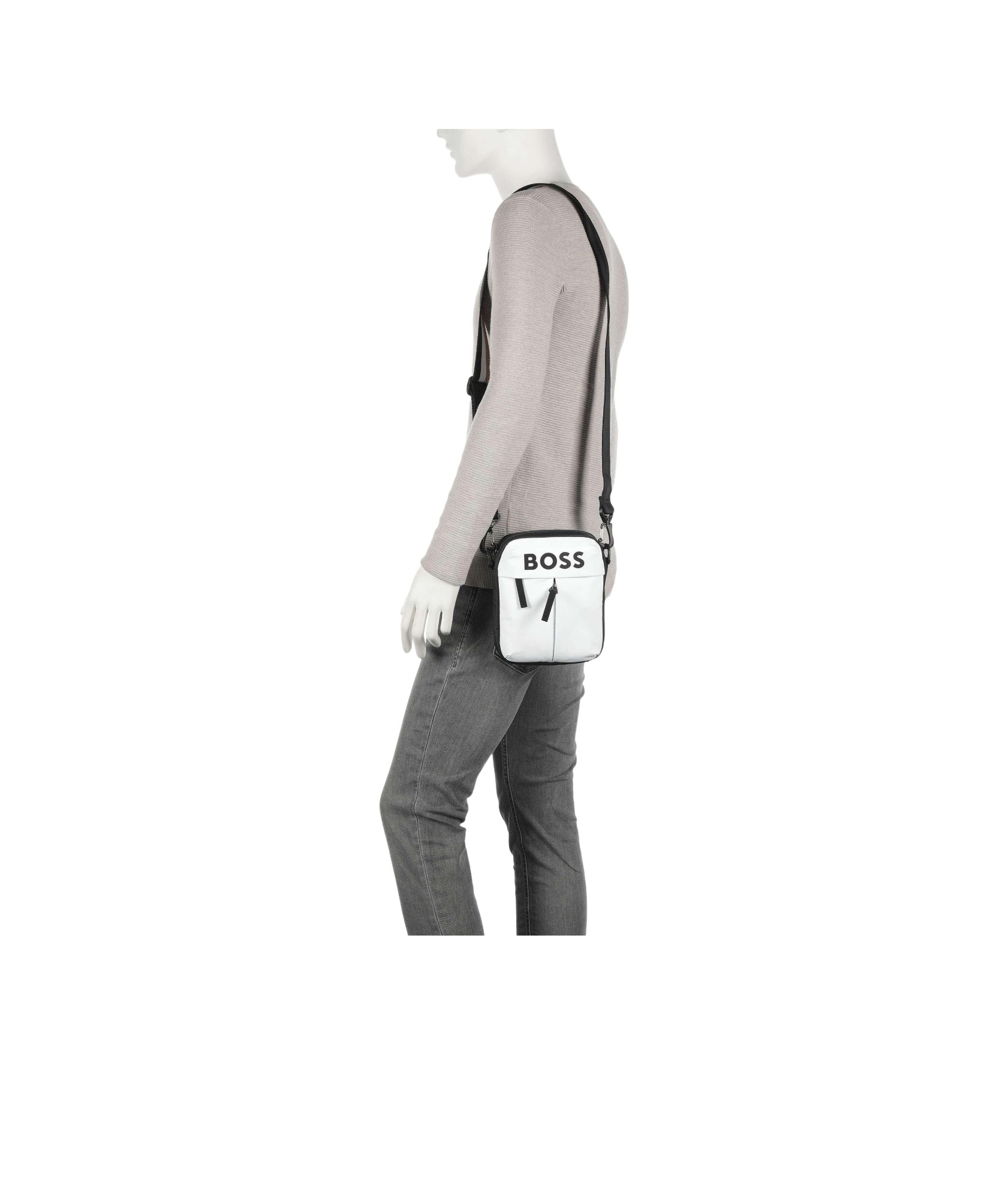 HUGO BOSS LOGO STRAP SATCHEL