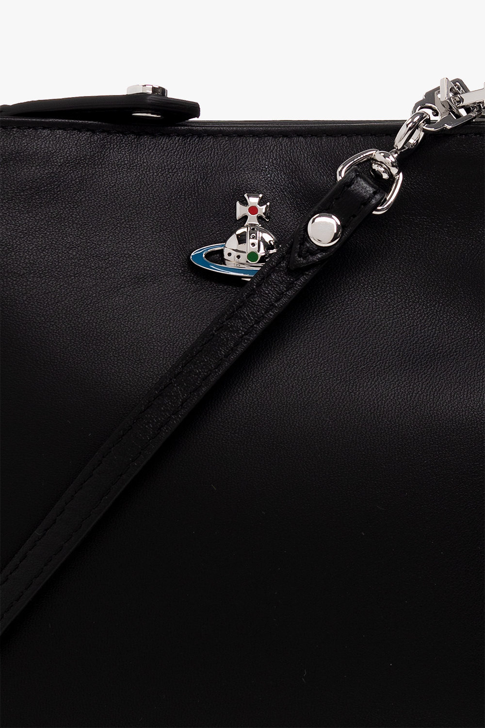 Vivienne Westwood Squire Square Crossbody Bag In Black