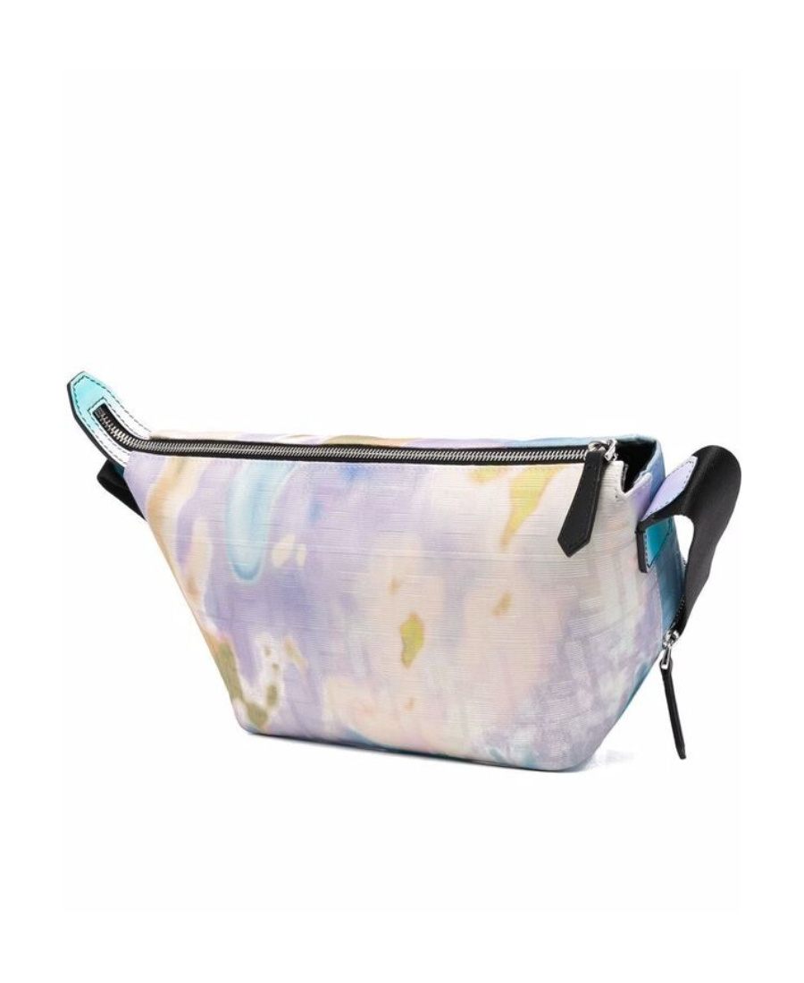 Fendi Tie-dye Monogram Belt Bag In Blue