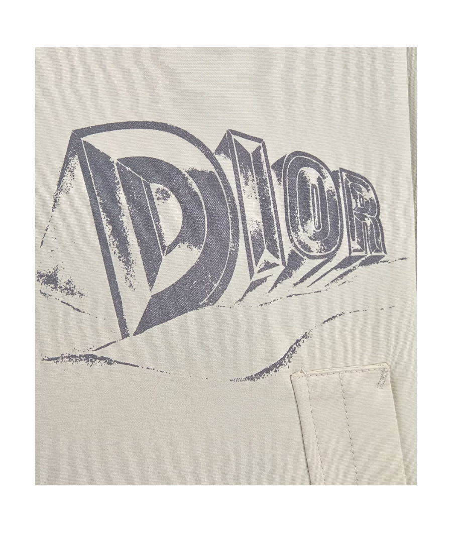 Dior Hooded Parker Coat In Gray