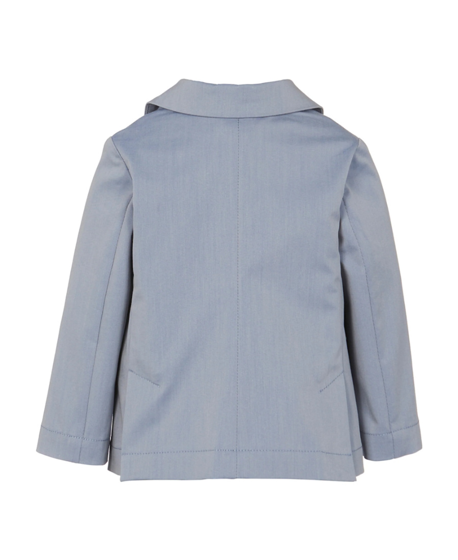 Emporio Armani Lapel Button Long-sleeved Casual Jacket In Gray