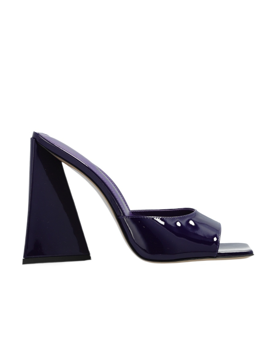 ATTICO DEVON 115MM PATENT-LEATHER MULES 