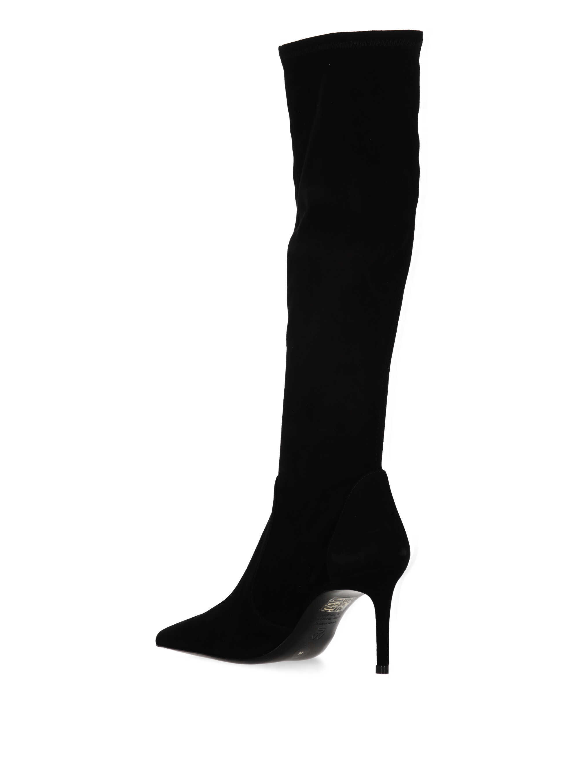 Stuart Weitzman Pointed Toe Boots In Black
