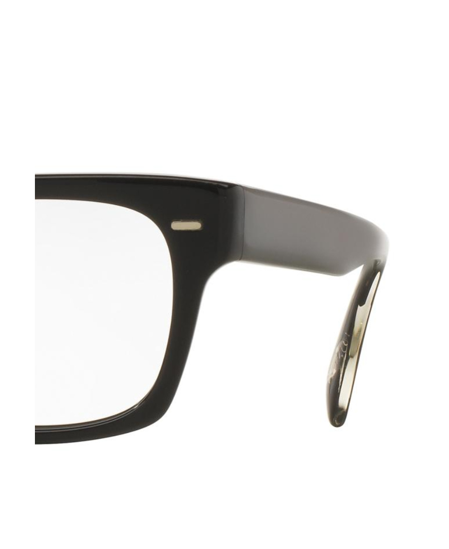 Oliver Peoples Square Frame Flat Mirror In Black