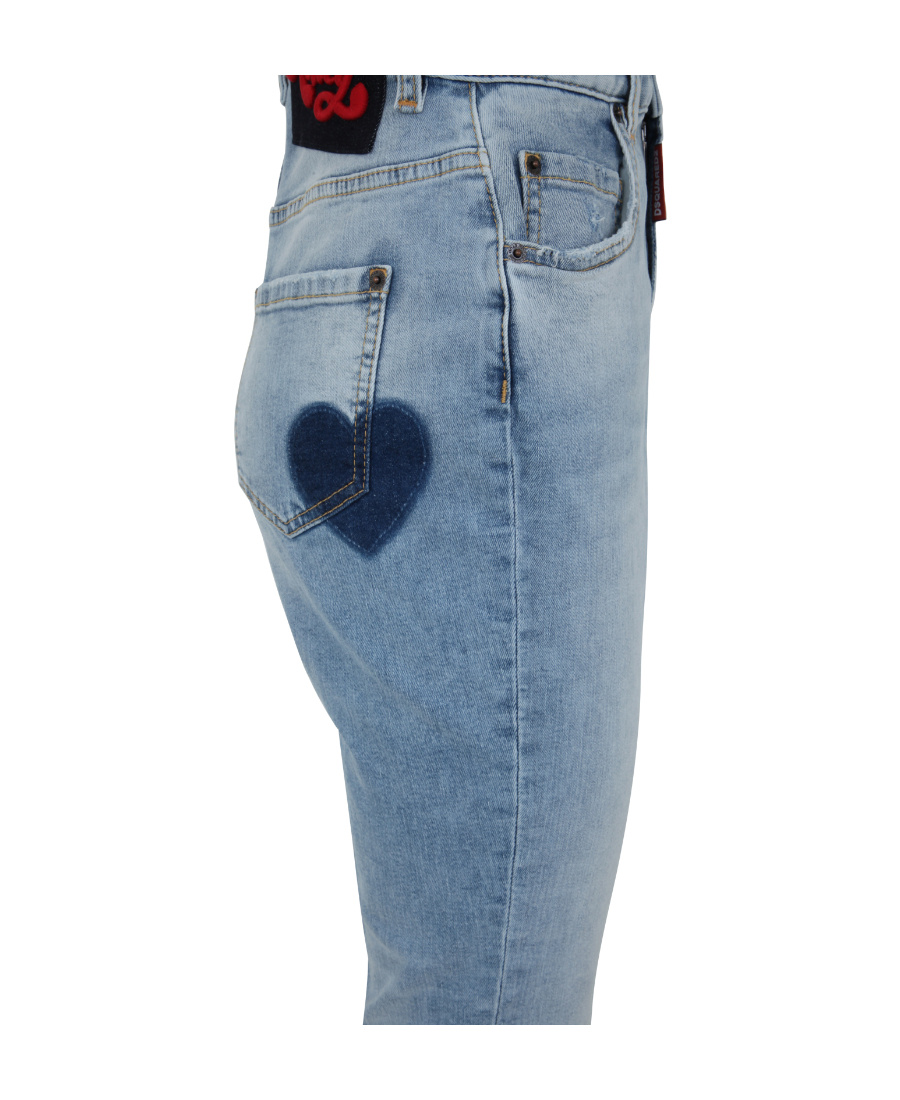 Dsquared2 Logo Jeans In Blue