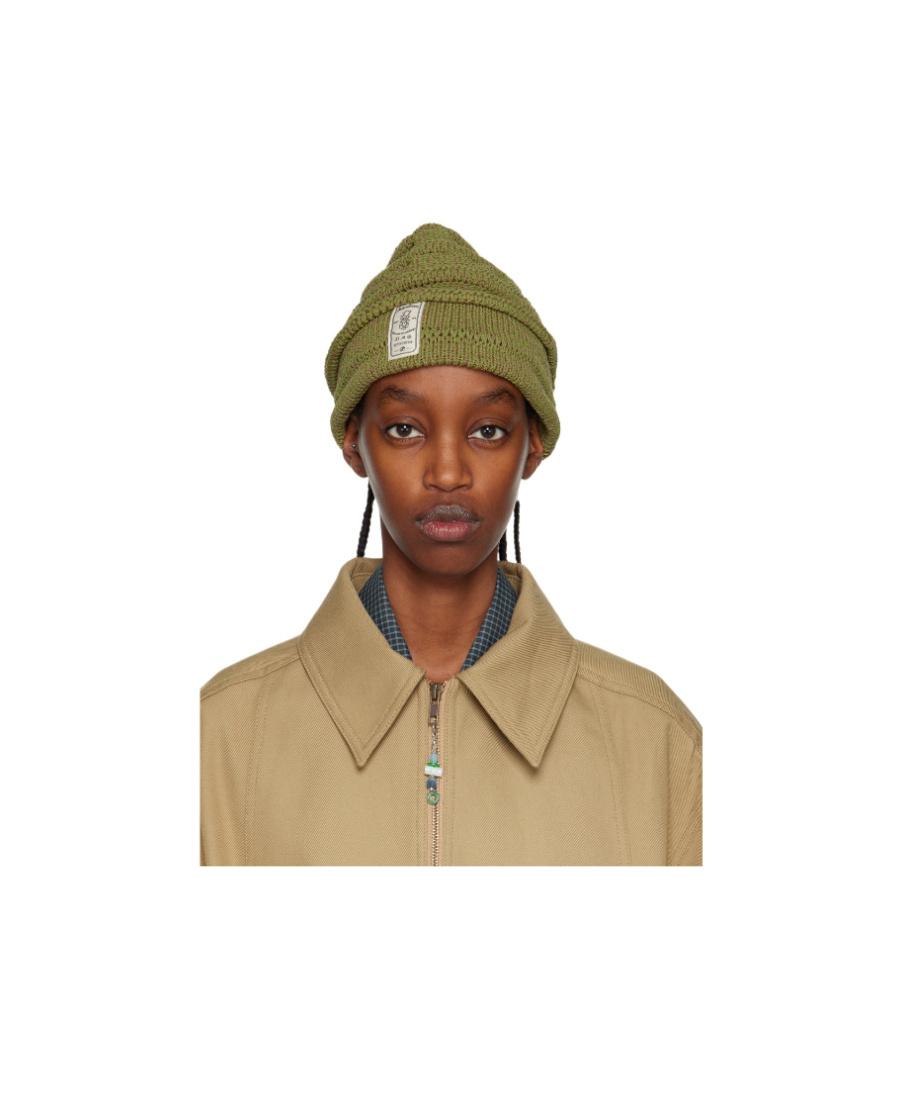 Ader Error Logo Woolen Cap In Nude