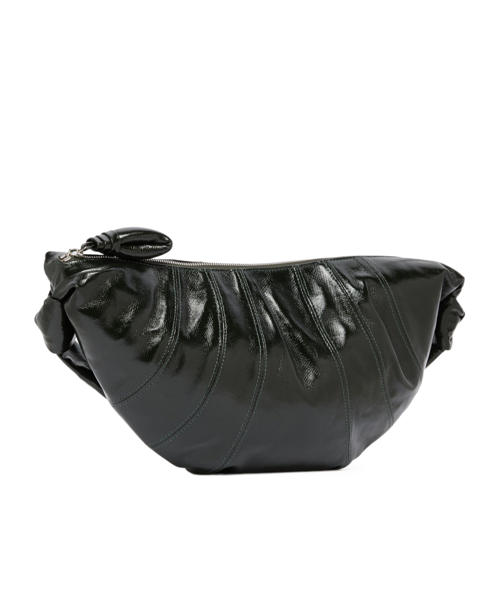 Lemaire Medium Croissant Croissant Horn Shoulder Bag In Black