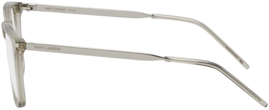 Saint Laurent Square Frame Glasses In White