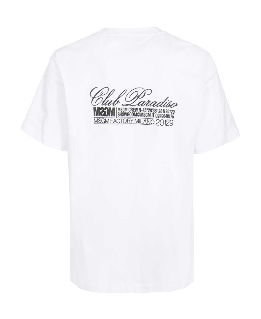 Msgm Cotton T-shirt In White