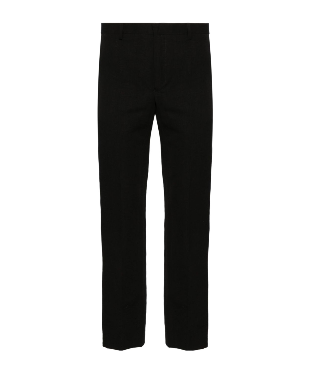 Dries Van Noten Straight Slacks In Black