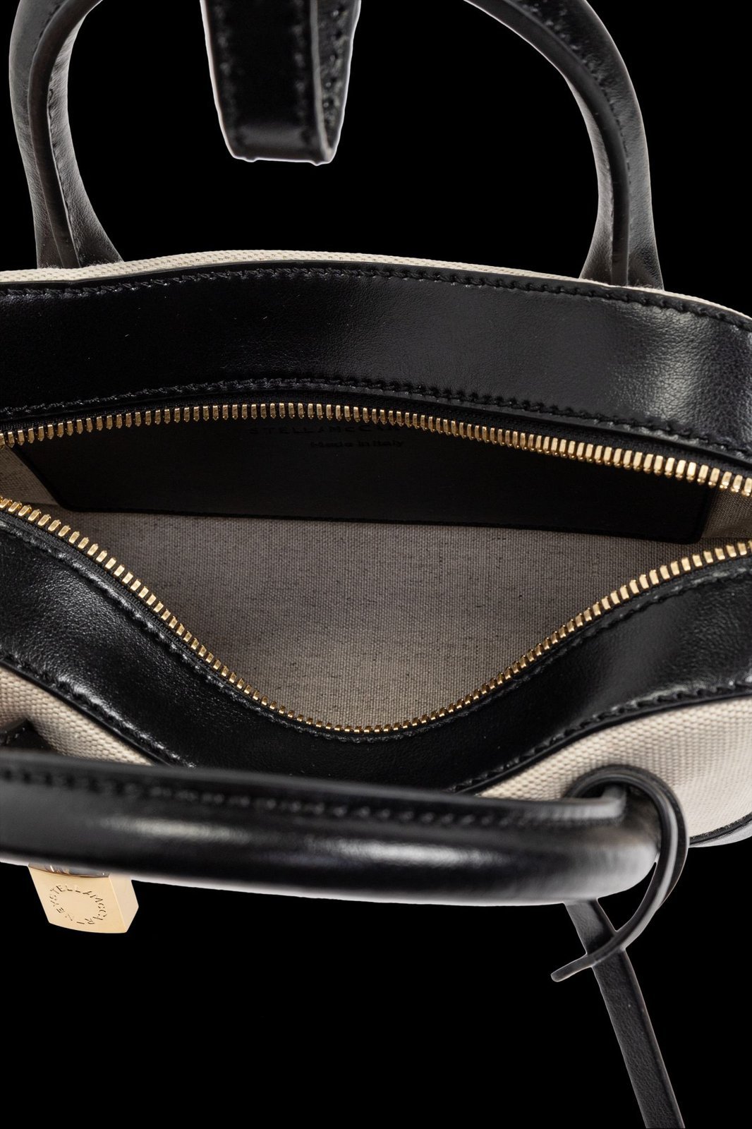 Stella Mccartney Stella Ryder Small Top Handle Bag In Black