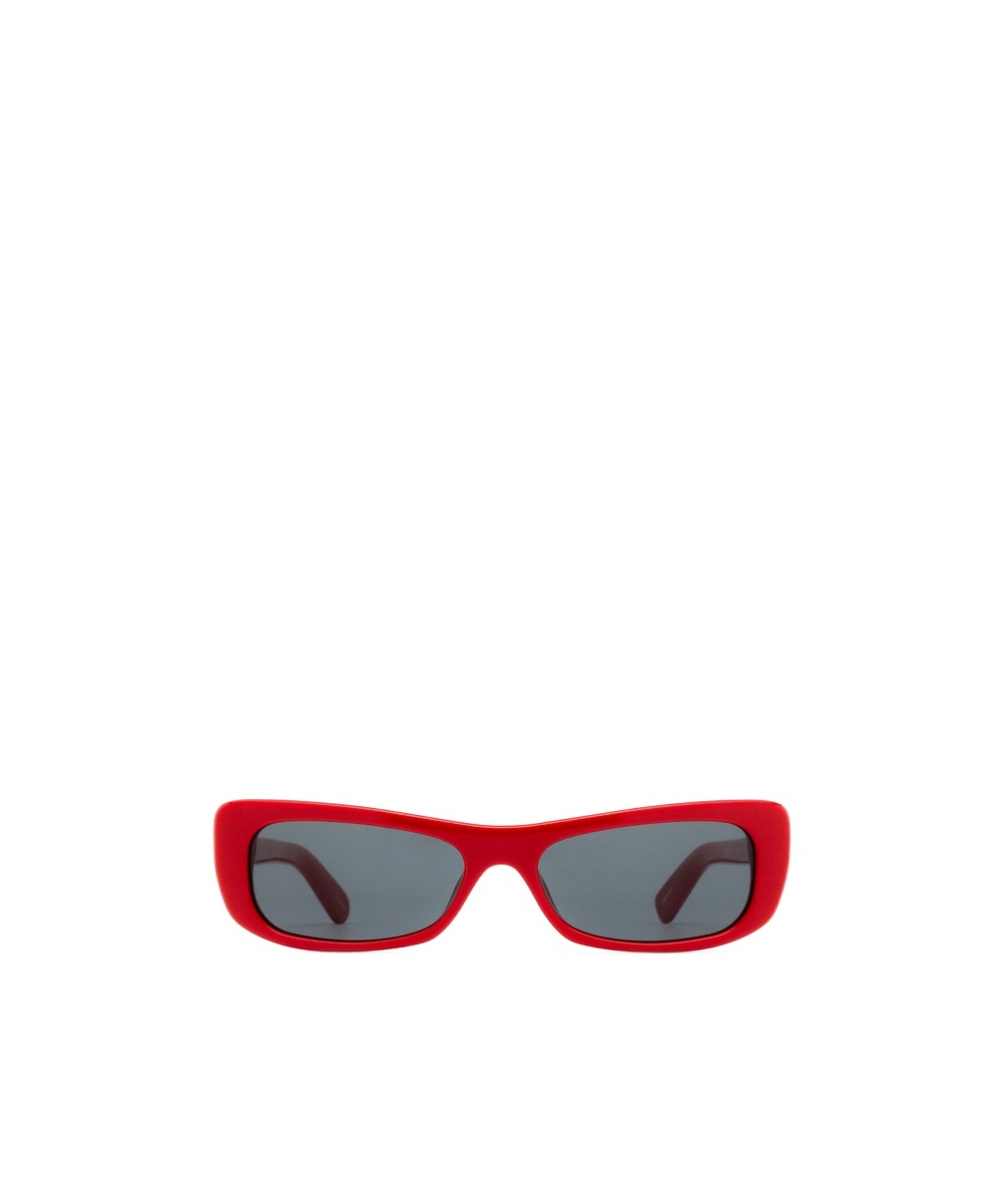 Jacquemus Capri Rectangle Acetate Sunglasses In Gray