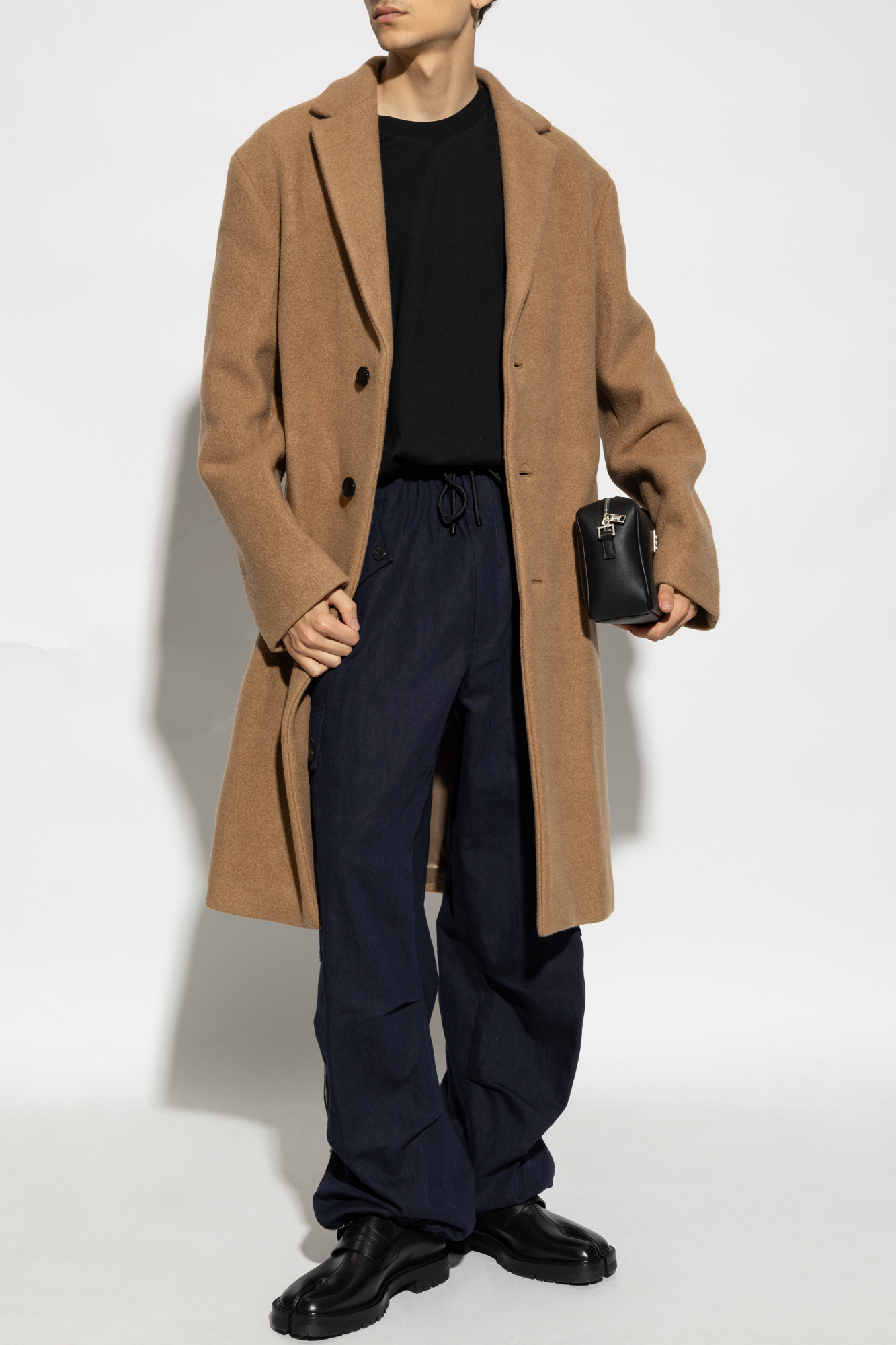 Dries Van Noten Single-breasted Coat In Brown
